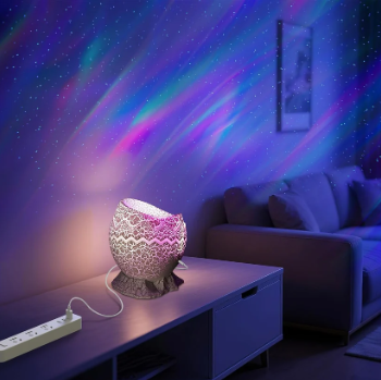 HUEVO DE DINOSAURIO PROYECTOR DE GALAXIAS CON PARLANTE Y BLUETOOTH