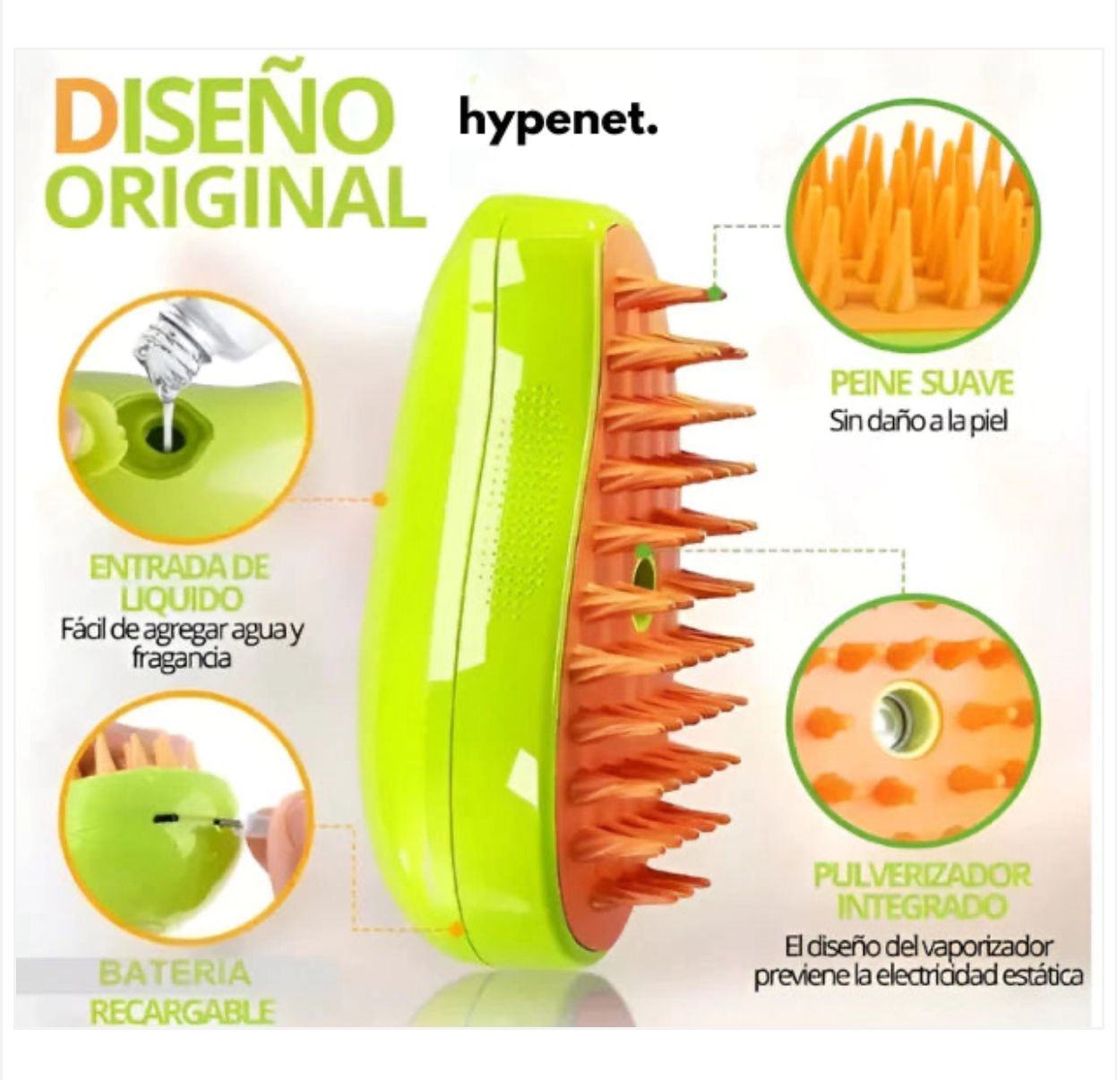 CEPILLO A VAPOR PARA MASCOTAS🐾