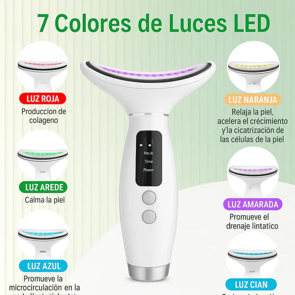 Masajeador Facial Led 7 Luces Pro | ENVÍO GRATIS